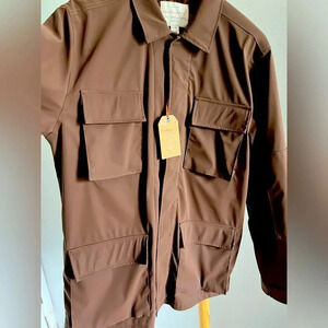 Weatherproof Vintage Brown Jacket with Pockets Size Large Men